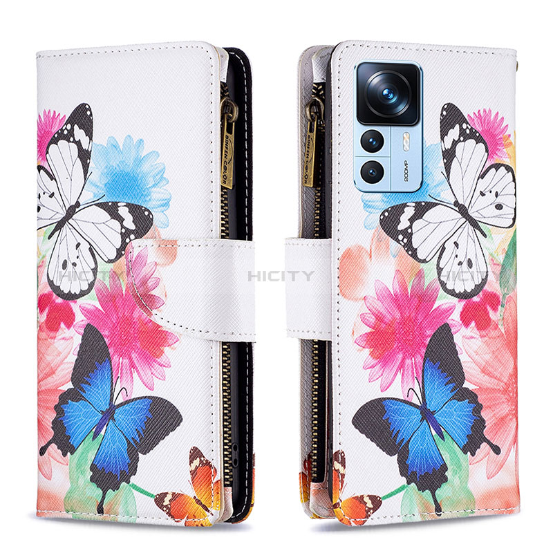 Custodia Portafoglio In Pelle Fantasia Modello Cover con Supporto B04F per Xiaomi Redmi K50 Ultra 5G