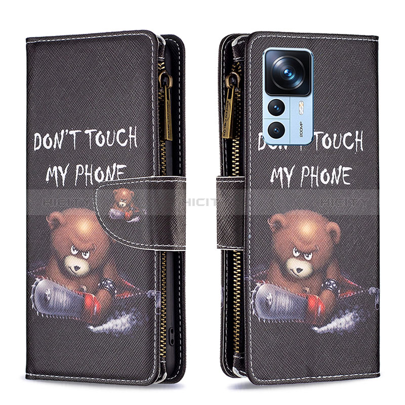 Custodia Portafoglio In Pelle Fantasia Modello Cover con Supporto B04F per Xiaomi Redmi K50 Ultra 5G