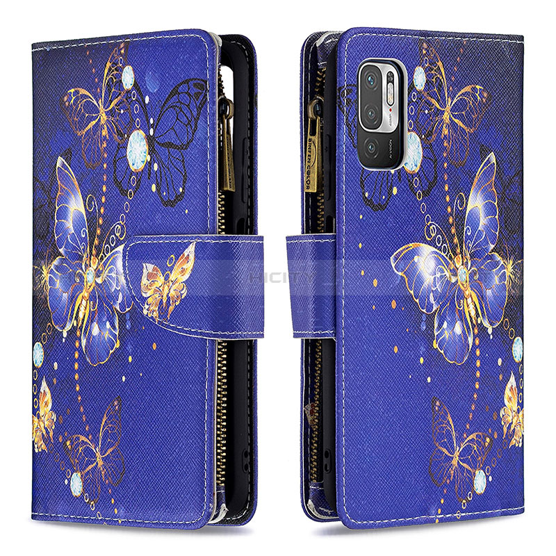 Custodia Portafoglio In Pelle Fantasia Modello Cover con Supporto B04F per Xiaomi Redmi Note 10 5G