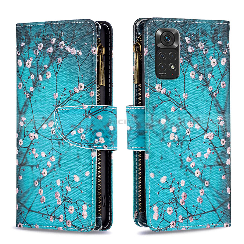 Custodia Portafoglio In Pelle Fantasia Modello Cover con Supporto B04F per Xiaomi Redmi Note 11S 4G