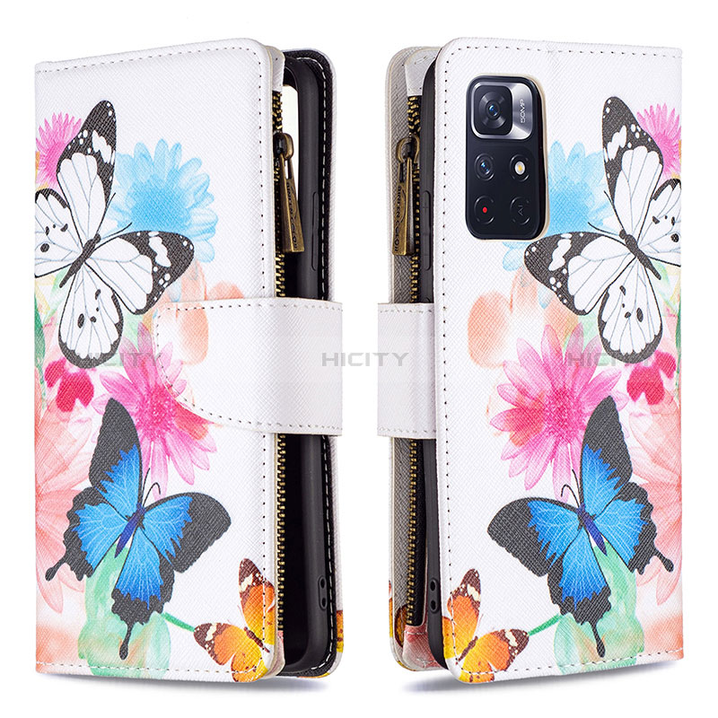 Custodia Portafoglio In Pelle Fantasia Modello Cover con Supporto B04F per Xiaomi Redmi Note 11T 5G