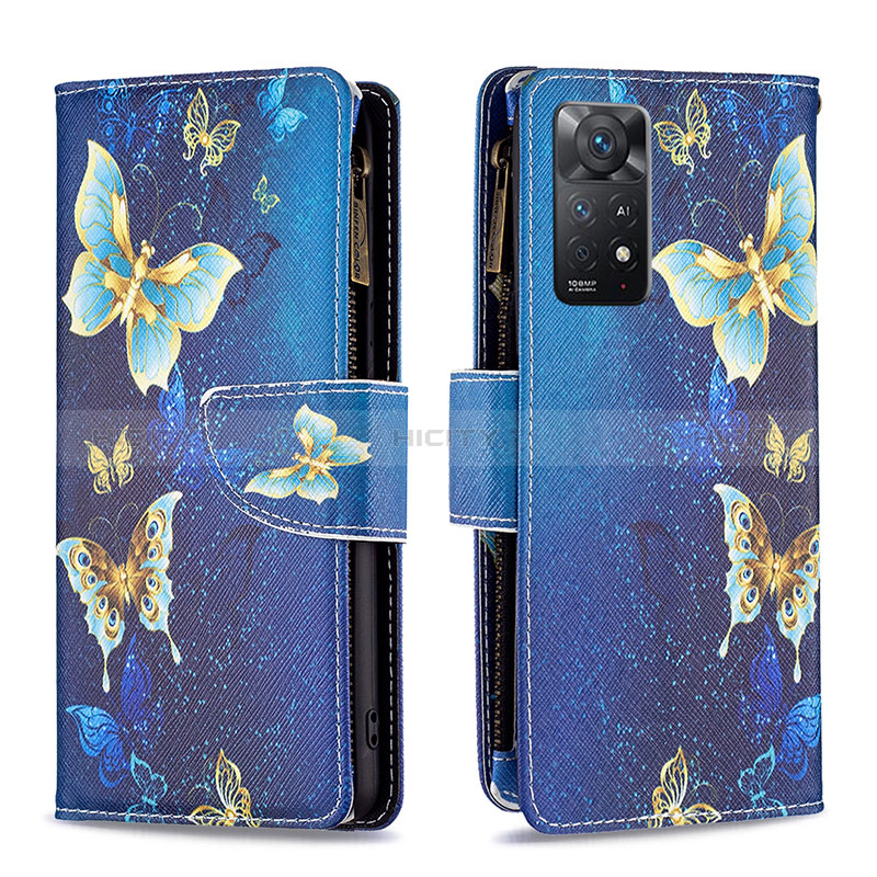 Custodia Portafoglio In Pelle Fantasia Modello Cover con Supporto B04F per Xiaomi Redmi Note 12 Pro 4G