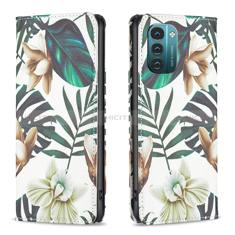 Custodia Portafoglio In Pelle Fantasia Modello Cover con Supporto B05F per Nokia G11