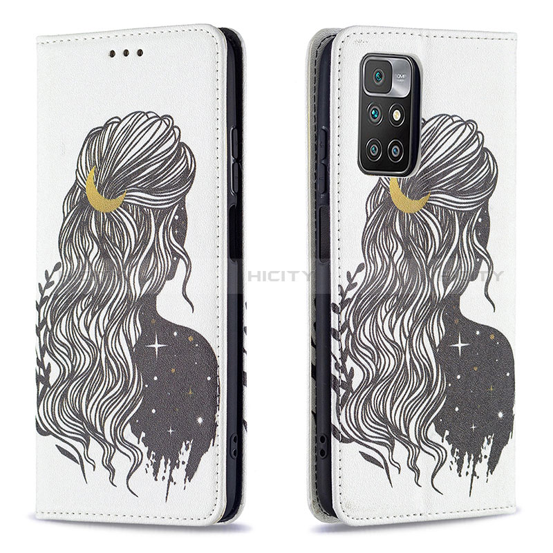 Custodia Portafoglio In Pelle Fantasia Modello Cover con Supporto B05F per Xiaomi Redmi 10 (2022)