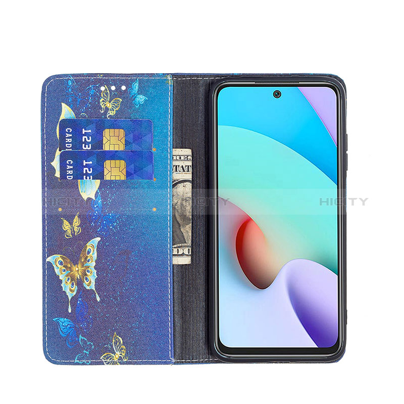 Custodia Portafoglio In Pelle Fantasia Modello Cover con Supporto B05F per Xiaomi Redmi 10 (2022)