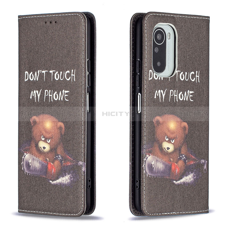 Custodia Portafoglio In Pelle Fantasia Modello Cover con Supporto B05F per Xiaomi Redmi K40 Pro 5G