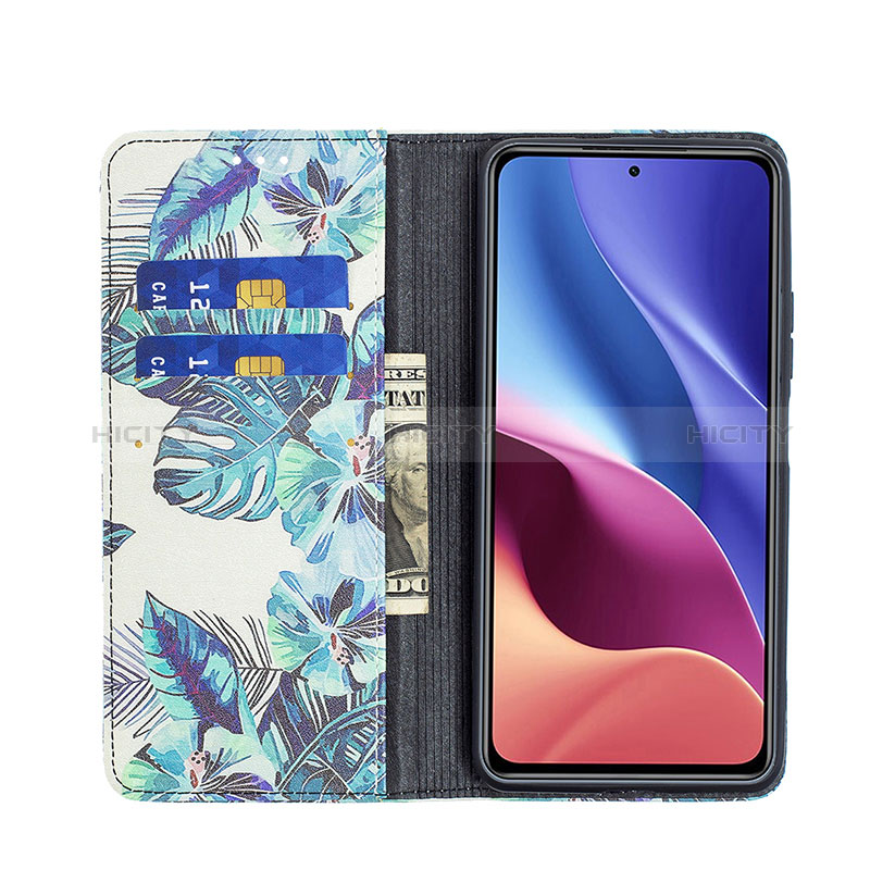 Custodia Portafoglio In Pelle Fantasia Modello Cover con Supporto B05F per Xiaomi Redmi K40 Pro+ Plus 5G