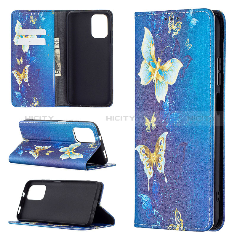 Custodia Portafoglio In Pelle Fantasia Modello Cover con Supporto B05F per Xiaomi Redmi Note 10 4G