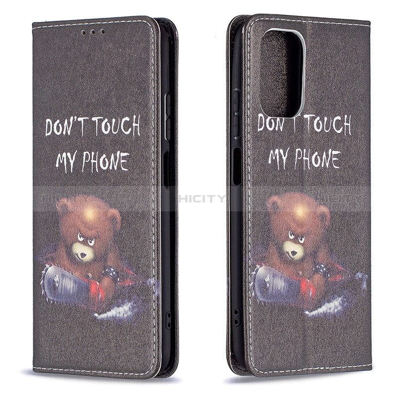 Custodia Portafoglio In Pelle Fantasia Modello Cover con Supporto B05F per Xiaomi Redmi Note 10 4G