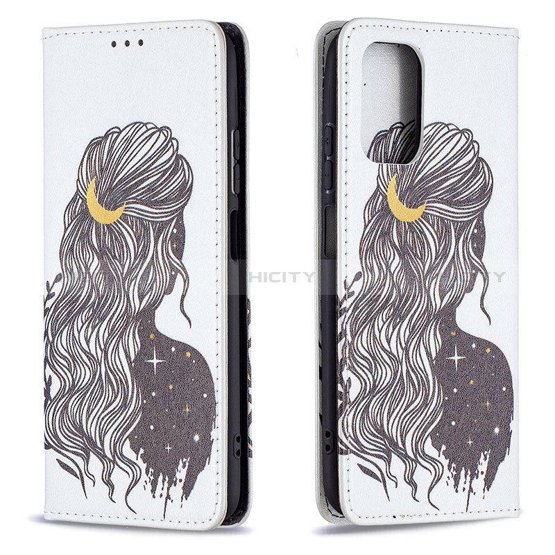 Custodia Portafoglio In Pelle Fantasia Modello Cover con Supporto B05F per Xiaomi Redmi Note 10 4G