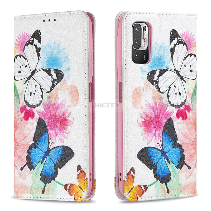 Custodia Portafoglio In Pelle Fantasia Modello Cover con Supporto B05F per Xiaomi Redmi Note 10 5G