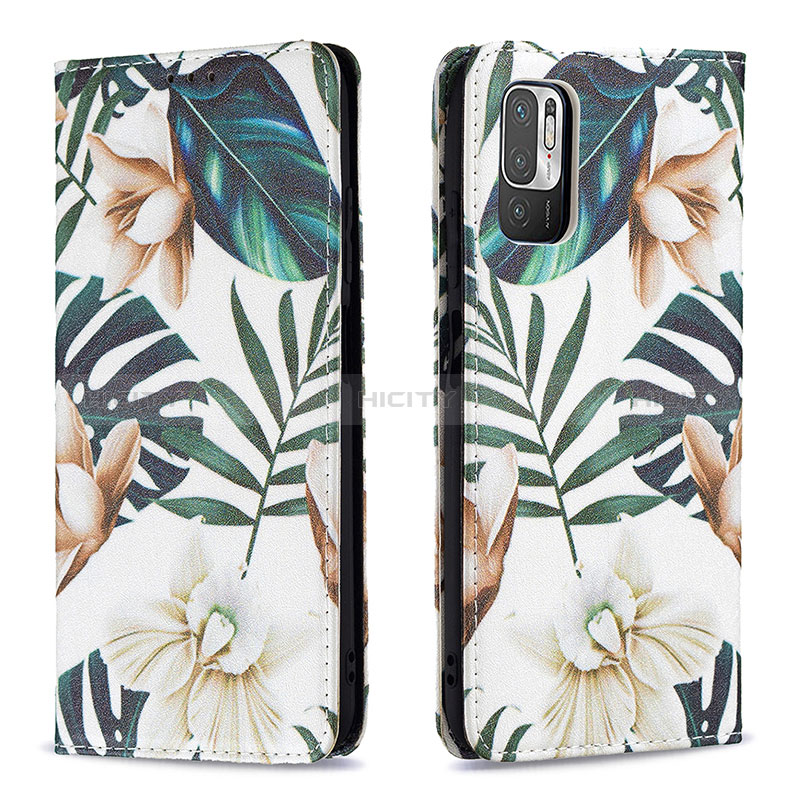 Custodia Portafoglio In Pelle Fantasia Modello Cover con Supporto B05F per Xiaomi Redmi Note 10 5G