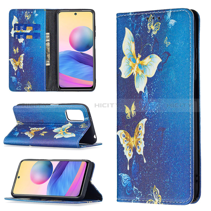 Custodia Portafoglio In Pelle Fantasia Modello Cover con Supporto B05F per Xiaomi Redmi Note 10T 5G