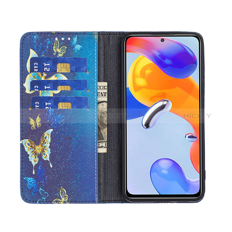 Custodia Portafoglio In Pelle Fantasia Modello Cover con Supporto B05F per Xiaomi Redmi Note 11 Pro 4G