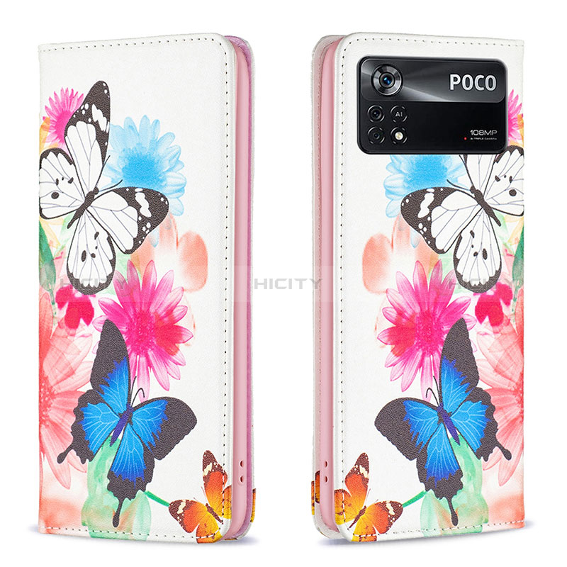 Custodia Portafoglio In Pelle Fantasia Modello Cover con Supporto B05F per Xiaomi Redmi Note 11E Pro 5G