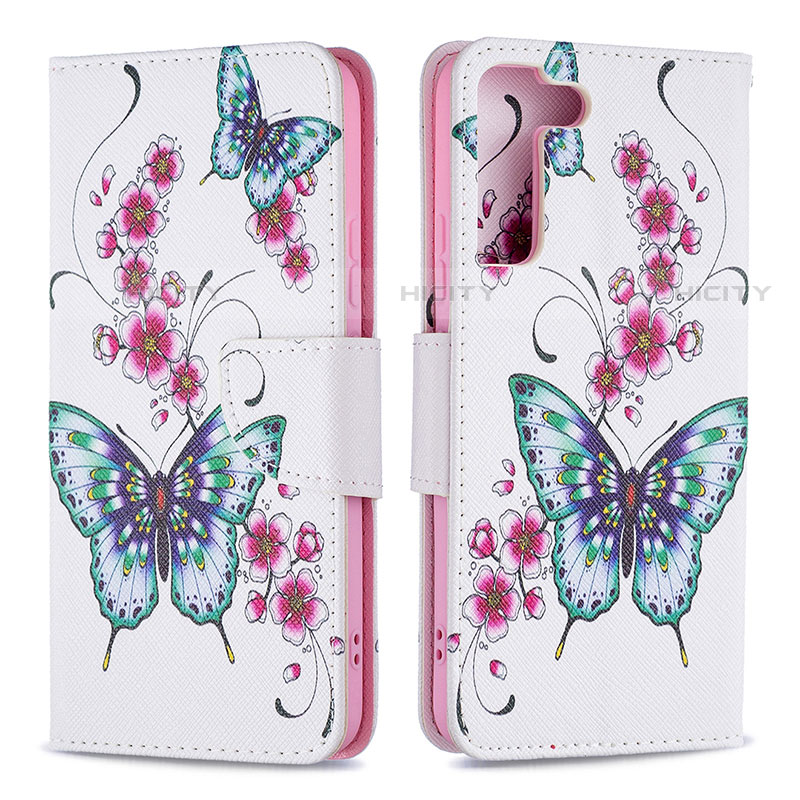 Custodia Portafoglio In Pelle Fantasia Modello Cover con Supporto B09F per Samsung Galaxy S21 5G