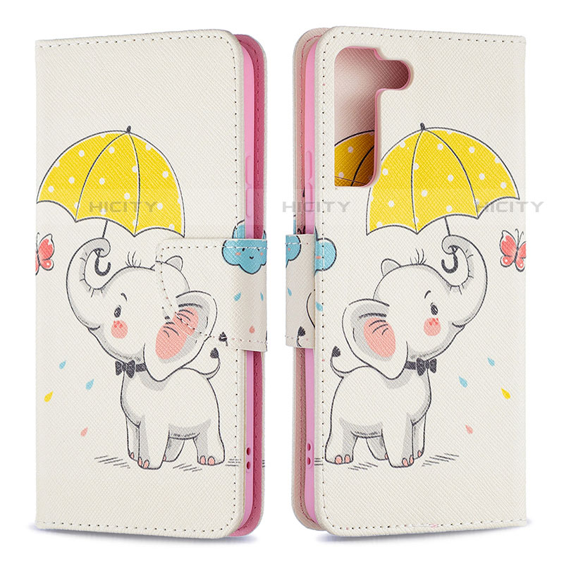 Custodia Portafoglio In Pelle Fantasia Modello Cover con Supporto B09F per Samsung Galaxy S21 5G