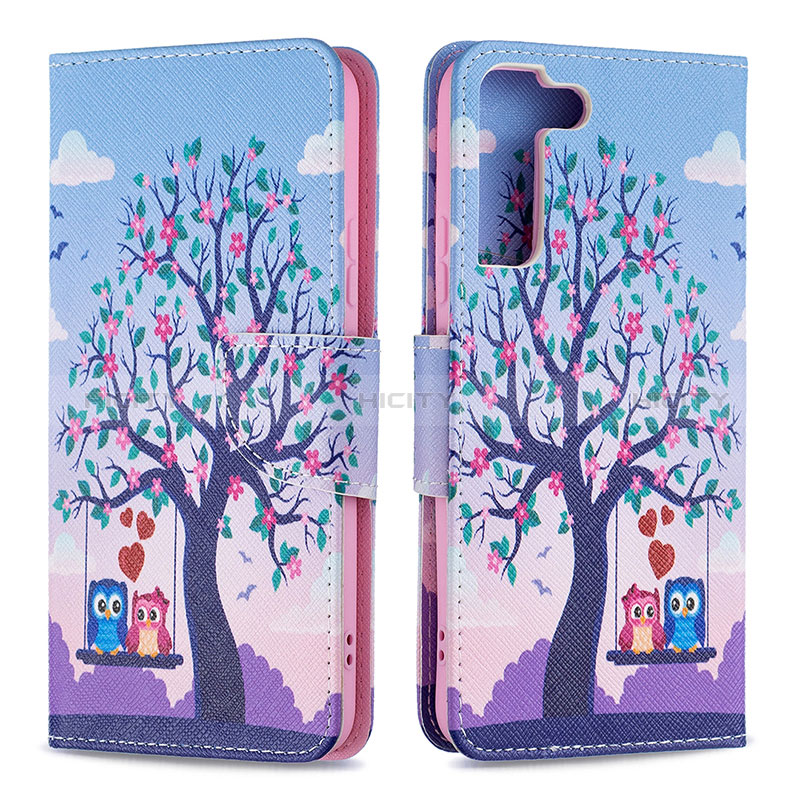 Custodia Portafoglio In Pelle Fantasia Modello Cover con Supporto B09F per Samsung Galaxy S24 5G