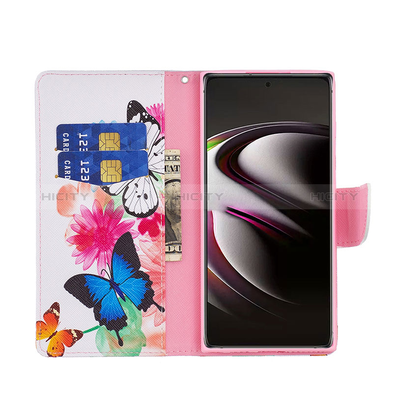 Custodia Portafoglio In Pelle Fantasia Modello Cover con Supporto B09F per Samsung Galaxy S24 Ultra 5G