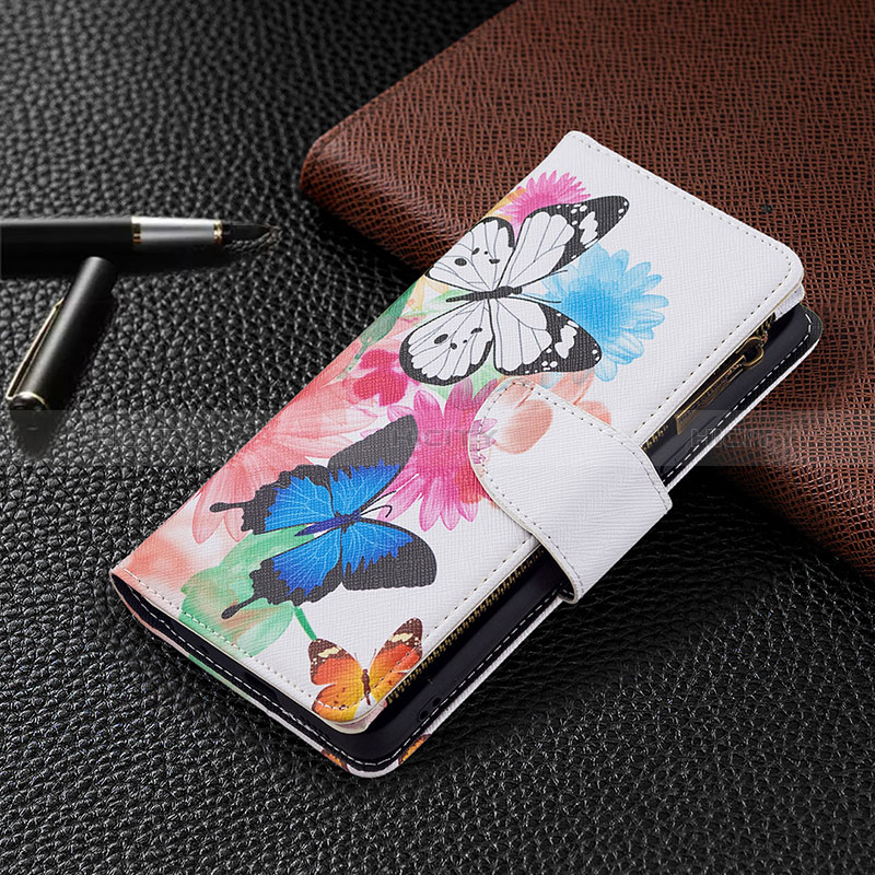 Custodia Portafoglio In Pelle Fantasia Modello Cover con Supporto BF3 per Xiaomi Redmi Note 10 Pro 4G Colorato