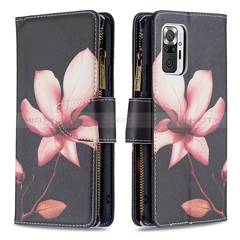 Custodia Portafoglio In Pelle Fantasia Modello Cover con Supporto BF3 per Xiaomi Redmi Note 10 Pro Max