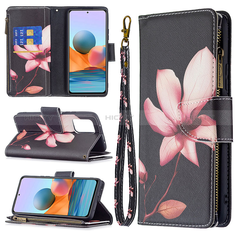 Custodia Portafoglio In Pelle Fantasia Modello Cover con Supporto BF3 per Xiaomi Redmi Note 10 Pro Max