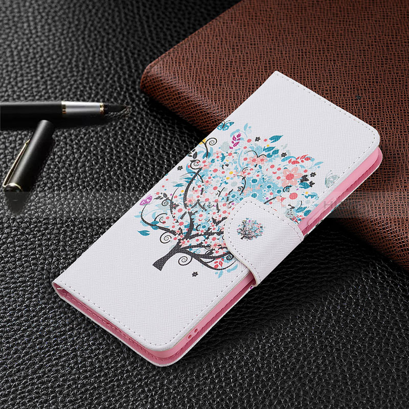 Custodia Portafoglio In Pelle Fantasia Modello Cover con Supporto BF4 per Xiaomi Redmi Note 10 Pro 4G Bianco