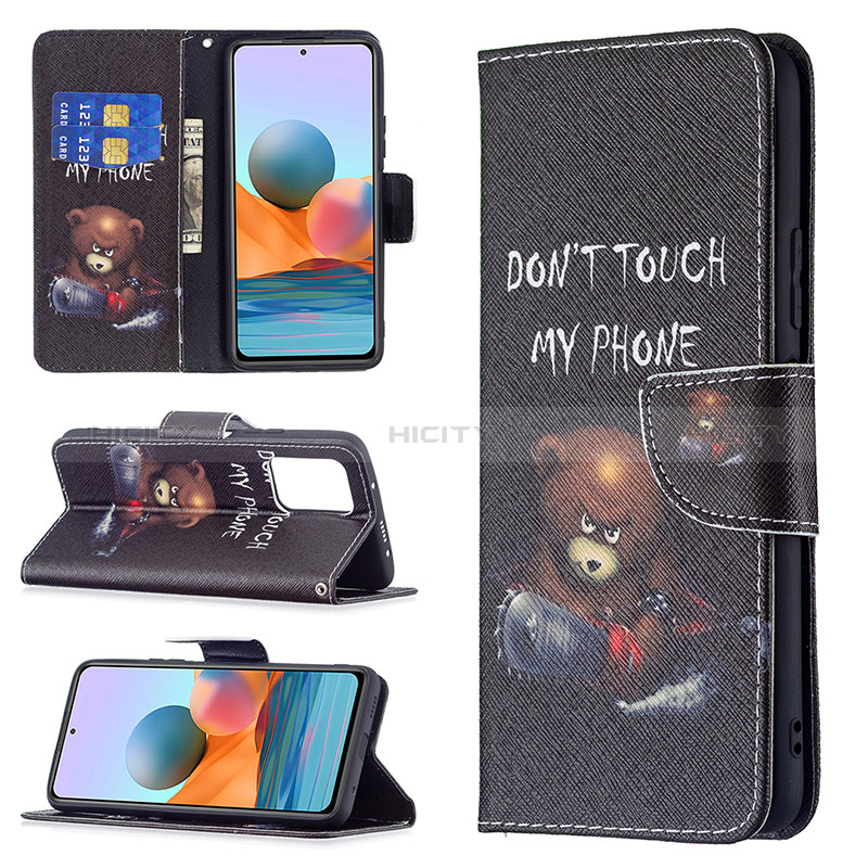 Custodia Portafoglio In Pelle Fantasia Modello Cover con Supporto BF4 per Xiaomi Redmi Note 10 Pro Max