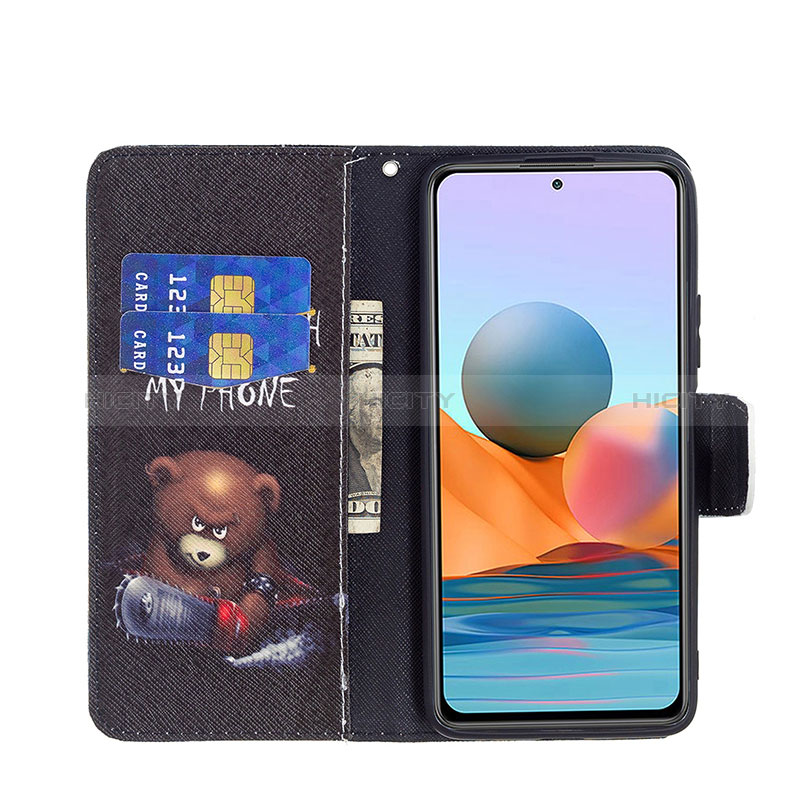 Custodia Portafoglio In Pelle Fantasia Modello Cover con Supporto BF4 per Xiaomi Redmi Note 10 Pro Max