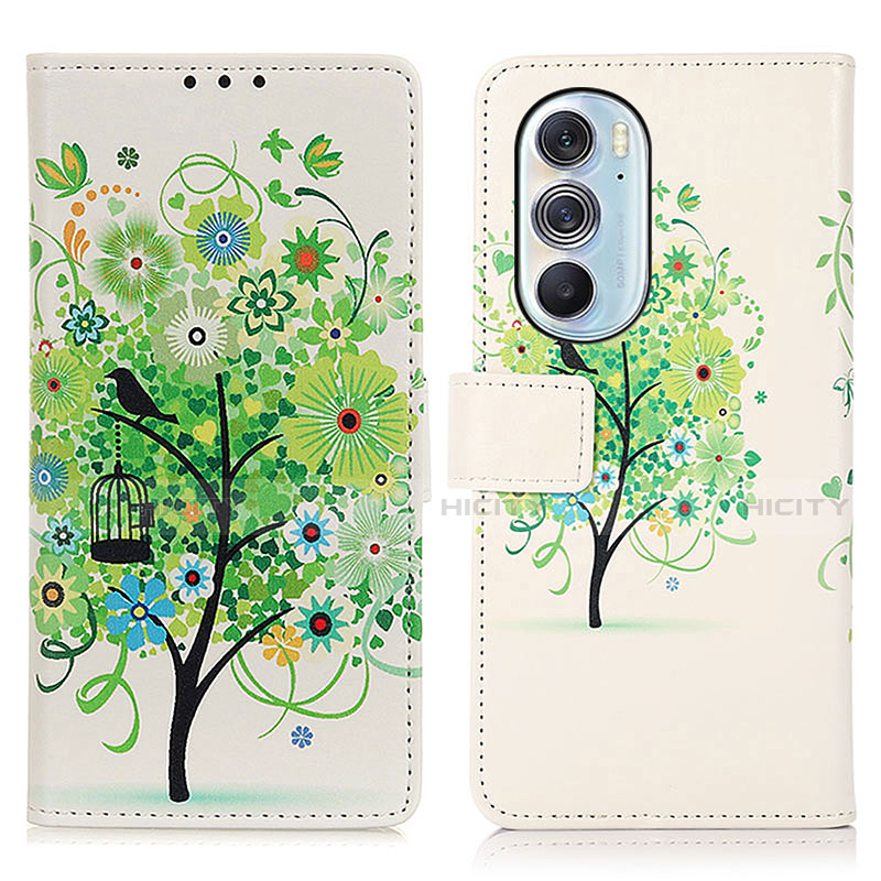 Custodia Portafoglio In Pelle Fantasia Modello Cover con Supporto D02Y per Motorola Moto Edge 30 Pro 5G