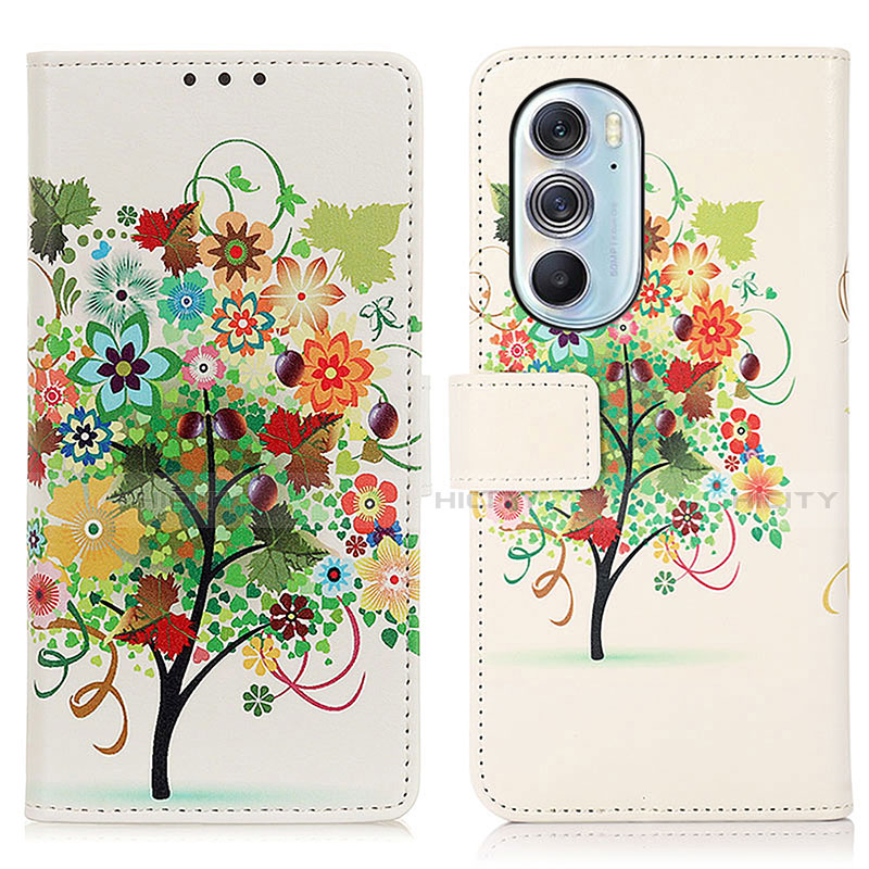 Custodia Portafoglio In Pelle Fantasia Modello Cover con Supporto D02Y per Motorola Moto Edge 30 Pro 5G