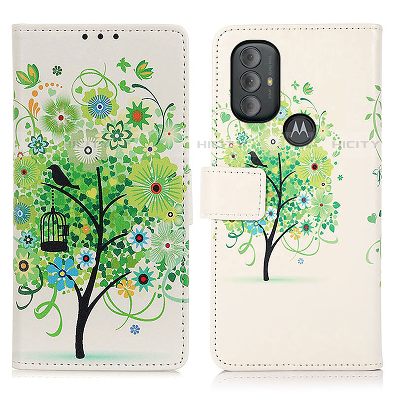 Custodia Portafoglio In Pelle Fantasia Modello Cover con Supporto D02Y per Motorola Moto G Play (2023)