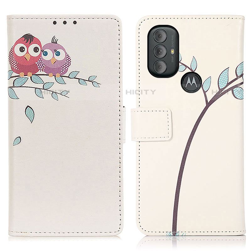 Custodia Portafoglio In Pelle Fantasia Modello Cover con Supporto D02Y per Motorola Moto G Play (2023)