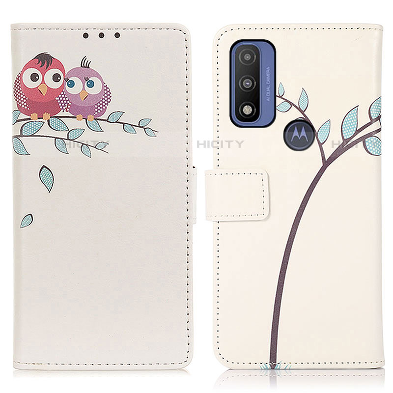 Custodia Portafoglio In Pelle Fantasia Modello Cover con Supporto D02Y per Motorola Moto G Pure