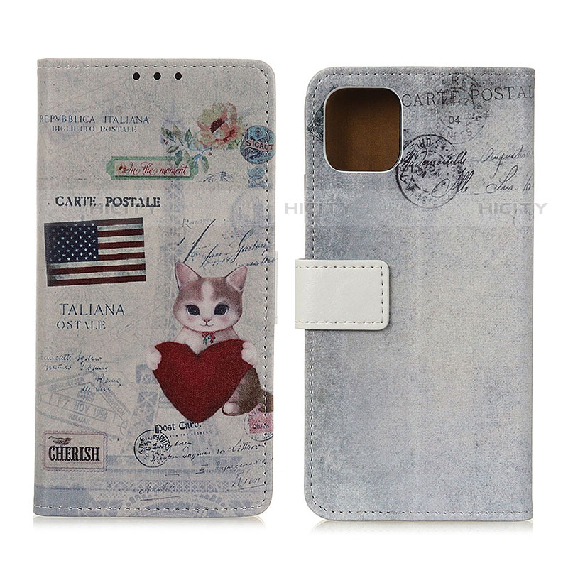 Custodia Portafoglio In Pelle Fantasia Modello Cover con Supporto D02Y per Motorola Moto G100 5G