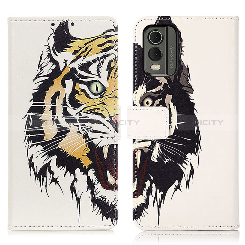 Custodia Portafoglio In Pelle Fantasia Modello Cover con Supporto D02Y per Nokia C32