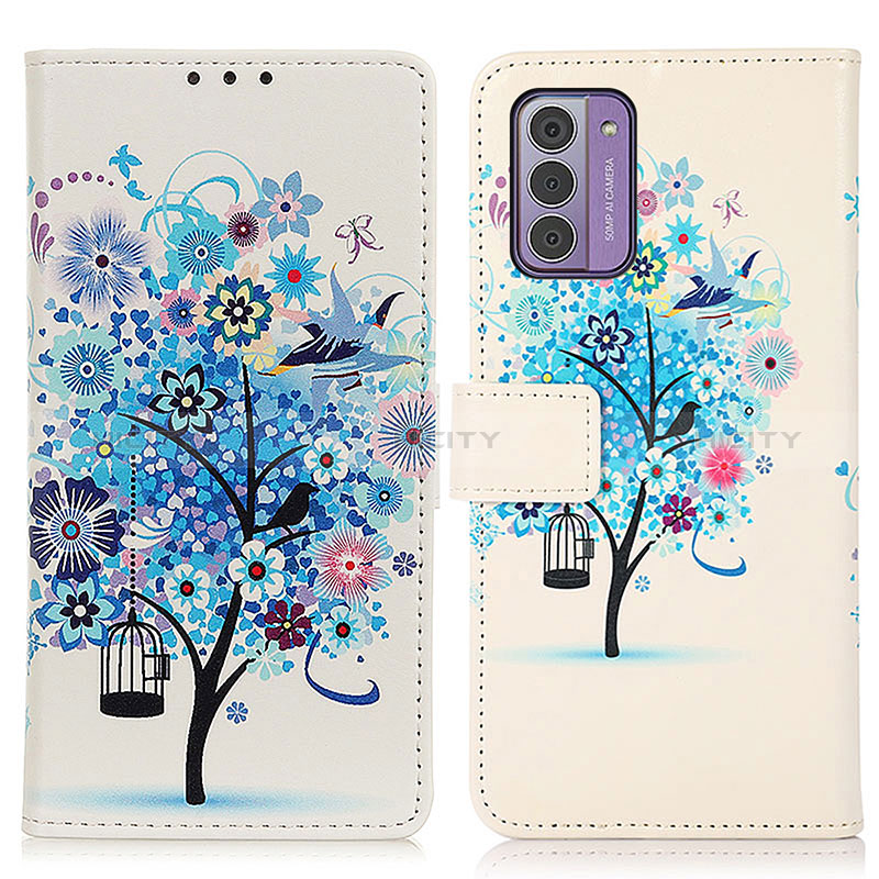 Custodia Portafoglio In Pelle Fantasia Modello Cover con Supporto D02Y per Nokia G310 5G