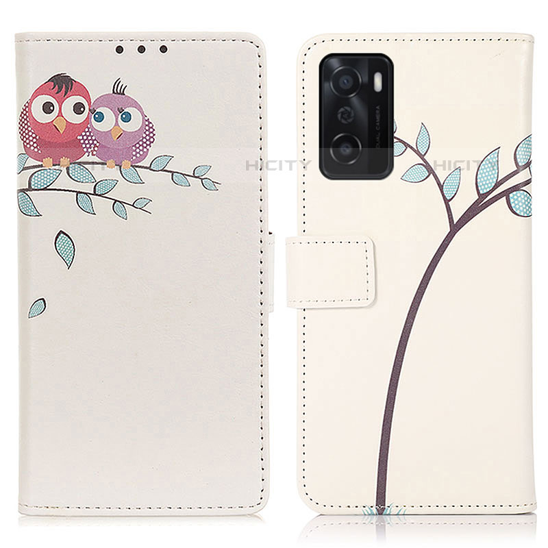 Custodia Portafoglio In Pelle Fantasia Modello Cover con Supporto D02Y per Oppo A55S 5G