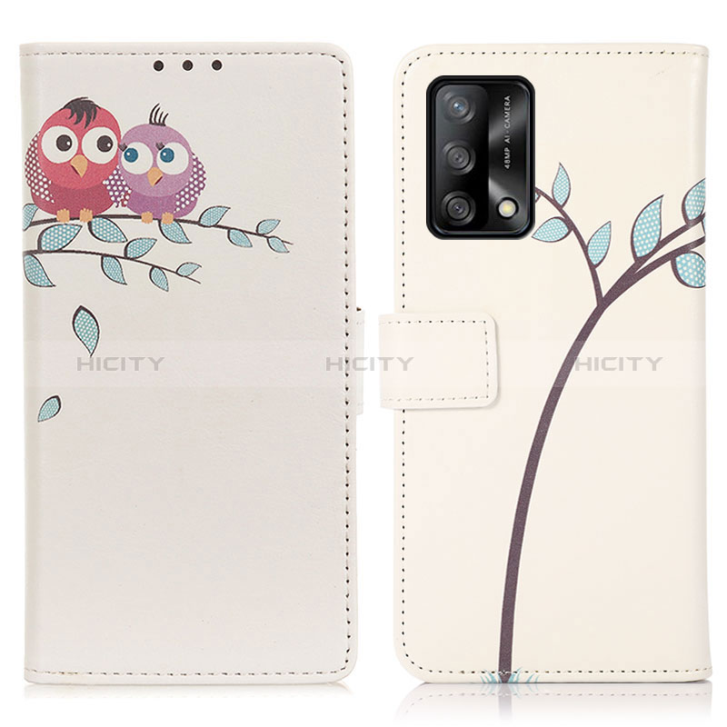 Custodia Portafoglio In Pelle Fantasia Modello Cover con Supporto D02Y per Oppo F19s