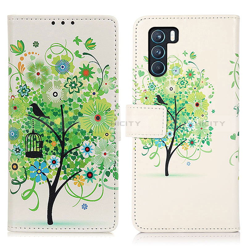 Custodia Portafoglio In Pelle Fantasia Modello Cover con Supporto D02Y per Oppo K9 Pro 5G