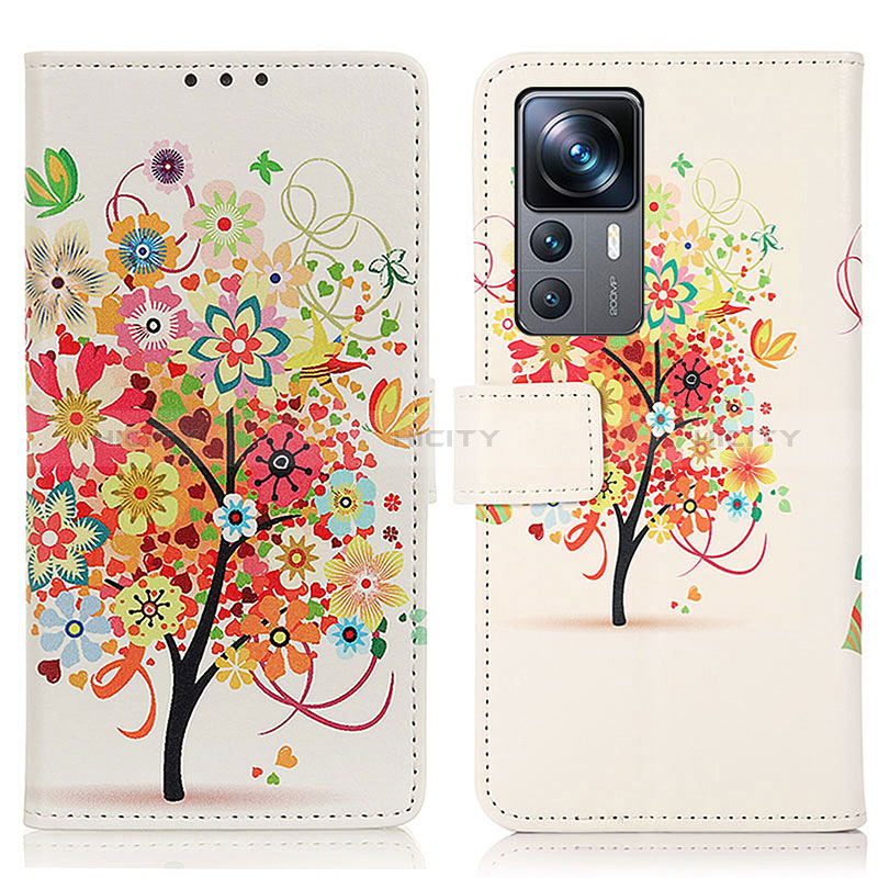 Custodia Portafoglio In Pelle Fantasia Modello Cover con Supporto D02Y per Xiaomi Mi 12T 5G