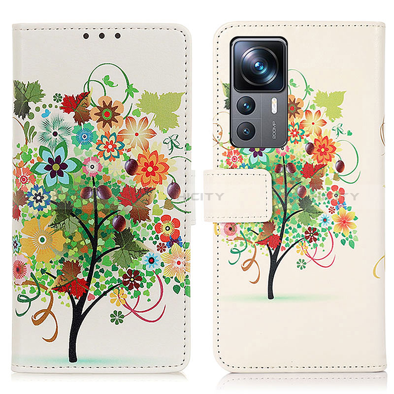 Custodia Portafoglio In Pelle Fantasia Modello Cover con Supporto D02Y per Xiaomi Mi 12T 5G