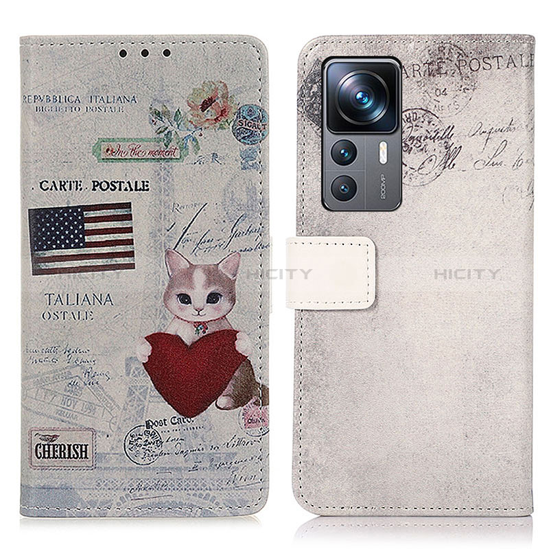 Custodia Portafoglio In Pelle Fantasia Modello Cover con Supporto D02Y per Xiaomi Redmi K50 Ultra 5G