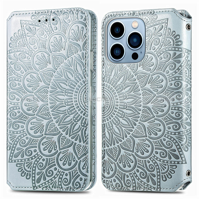 Custodia Portafoglio In Pelle Fantasia Modello Cover con Supporto H01 per Apple iPhone 14 Pro