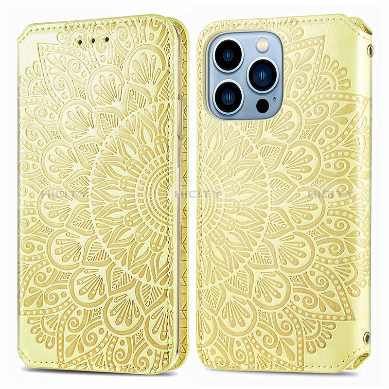 Custodia Portafoglio In Pelle Fantasia Modello Cover con Supporto H01 per Apple iPhone 14 Pro