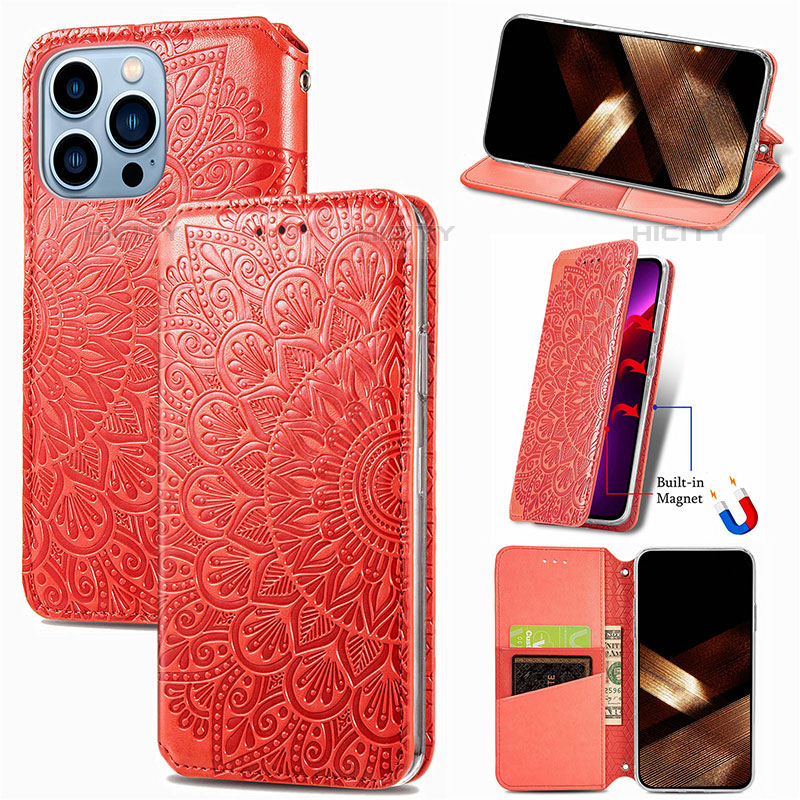 Custodia Portafoglio In Pelle Fantasia Modello Cover con Supporto H01 per Apple iPhone 16 Pro