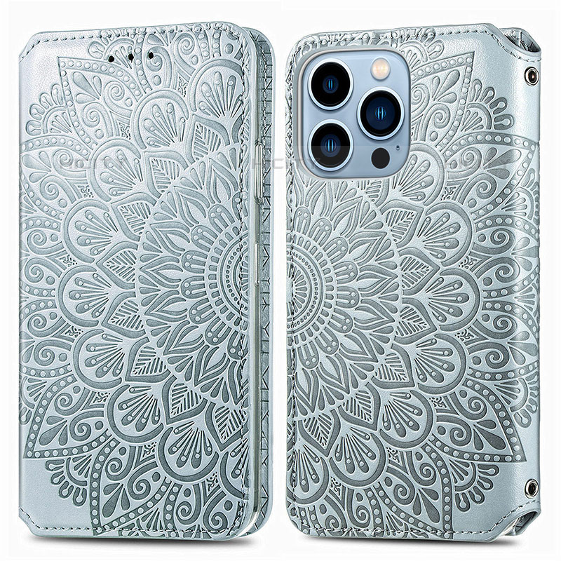 Custodia Portafoglio In Pelle Fantasia Modello Cover con Supporto H01 per Apple iPhone 16 Pro