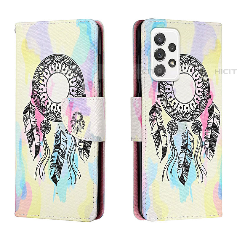 Custodia Portafoglio In Pelle Fantasia Modello Cover con Supporto H01X per Samsung Galaxy A53 5G