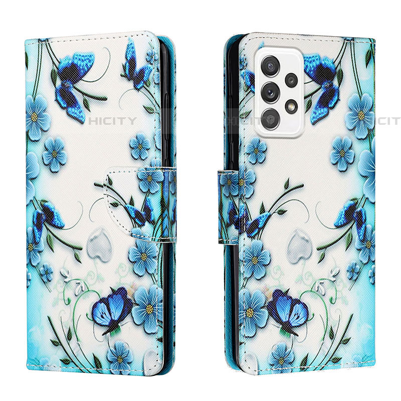 Custodia Portafoglio In Pelle Fantasia Modello Cover con Supporto H01X per Samsung Galaxy A53 5G