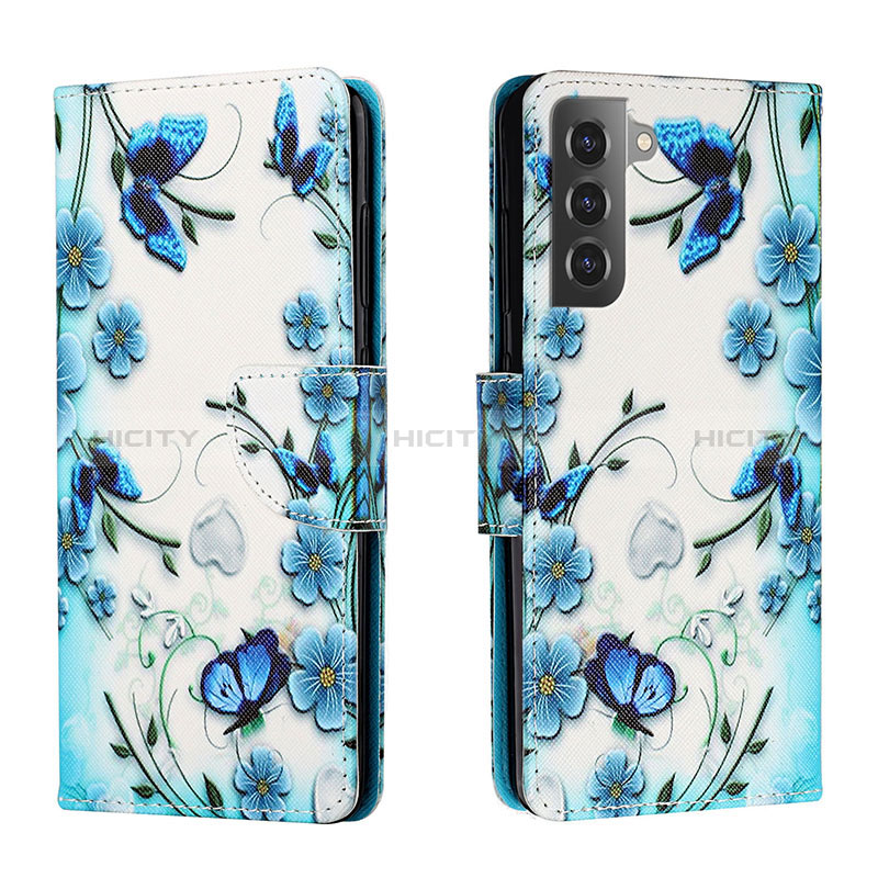 Custodia Portafoglio In Pelle Fantasia Modello Cover con Supporto H01X per Samsung Galaxy S22 Plus 5G